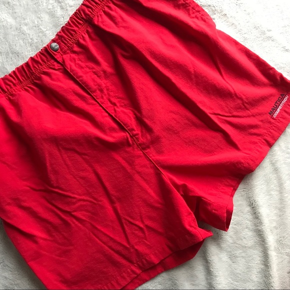Nautica Other - VTG Nautica Competition Red Logo Swim Shorts